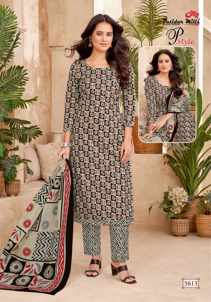 Patidar P Style Vol 56 Cotton Printed Dress Material Collection