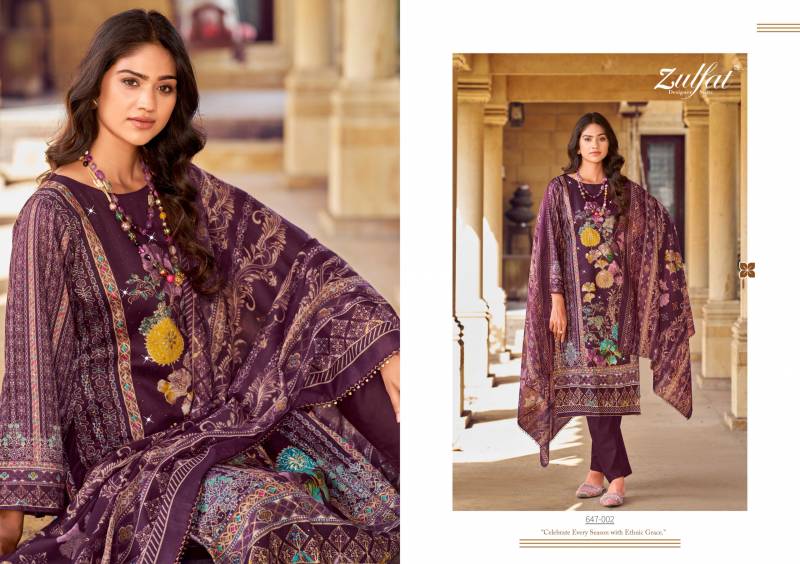 Zulfat Sangini Vol 6 Jam Cotton Fancy Dress Material Collection