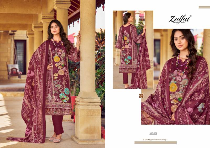 Zulfat Sangini Vol 6 Jam Cotton Fancy Dress Material Collection
