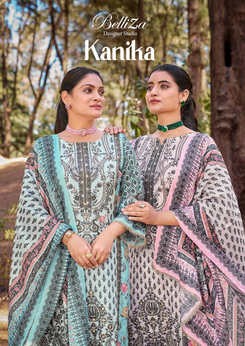 Belliza Kanika 818 Series Viscose Maslin Digital Dress Material Collection