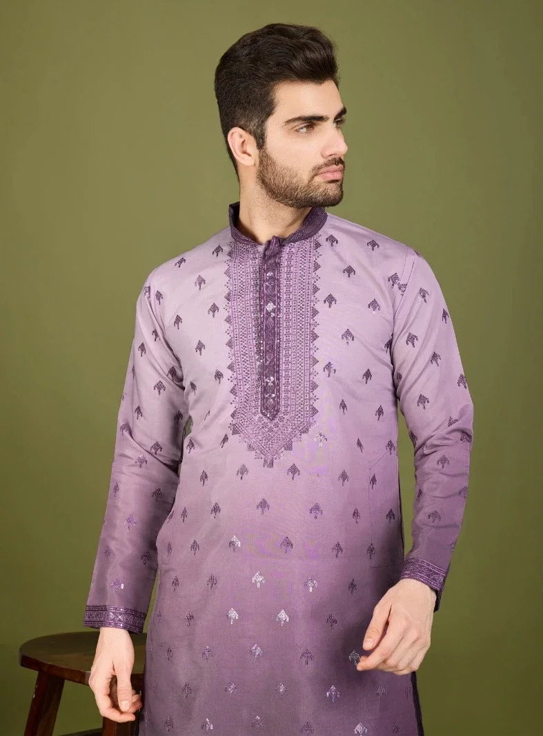 Shubhvastra Regal Kurta Viscose Silk Embroidered Kurta