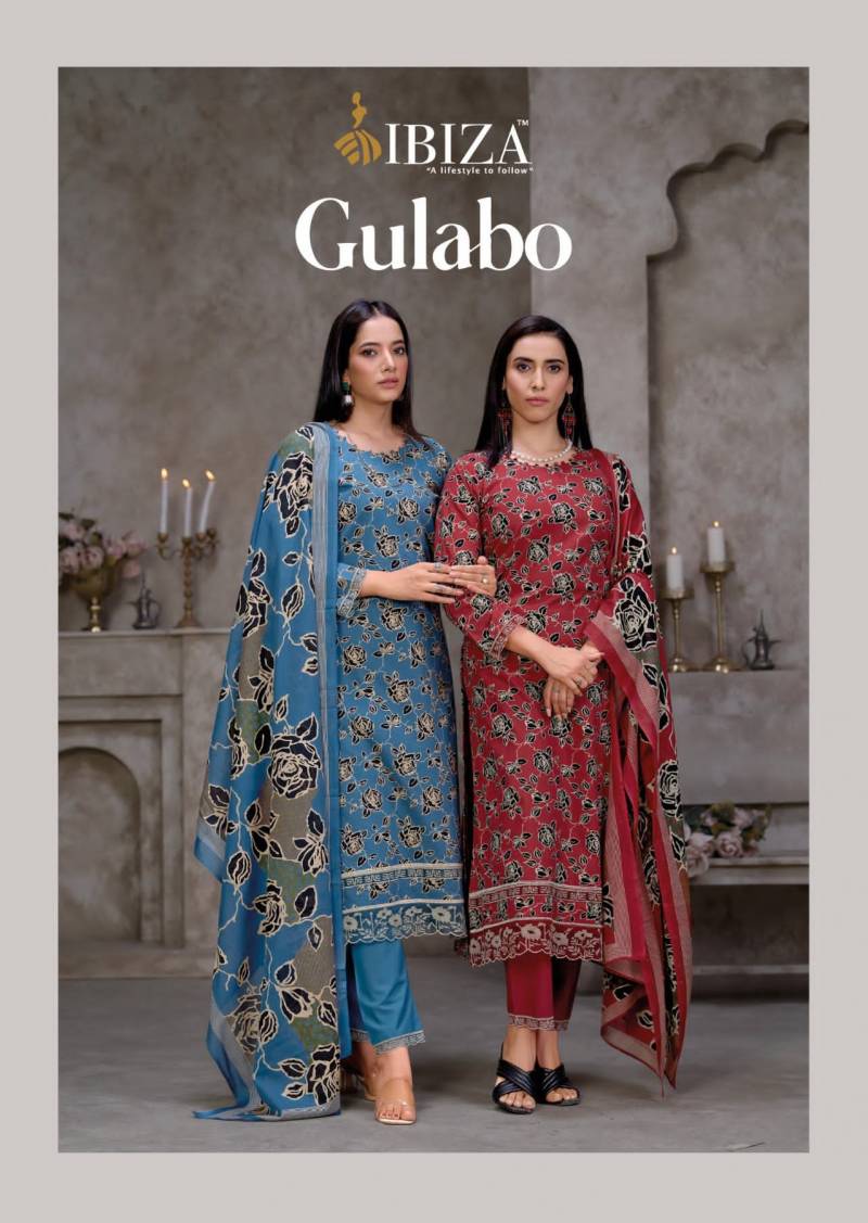 Ibiza Gulabo Cambric Cotton Digital Printed Salwar Kameez Collection