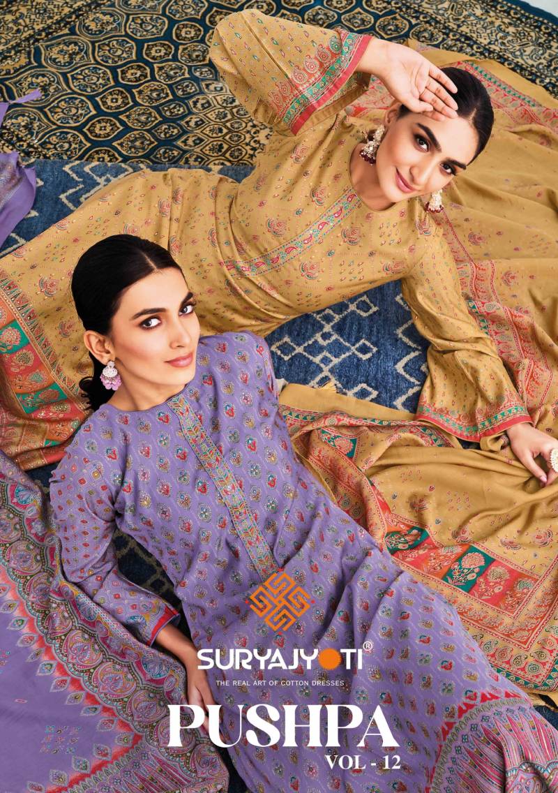 SuryaJyoti Pushpa Vol 12 Modal Printed Dress Material Collection