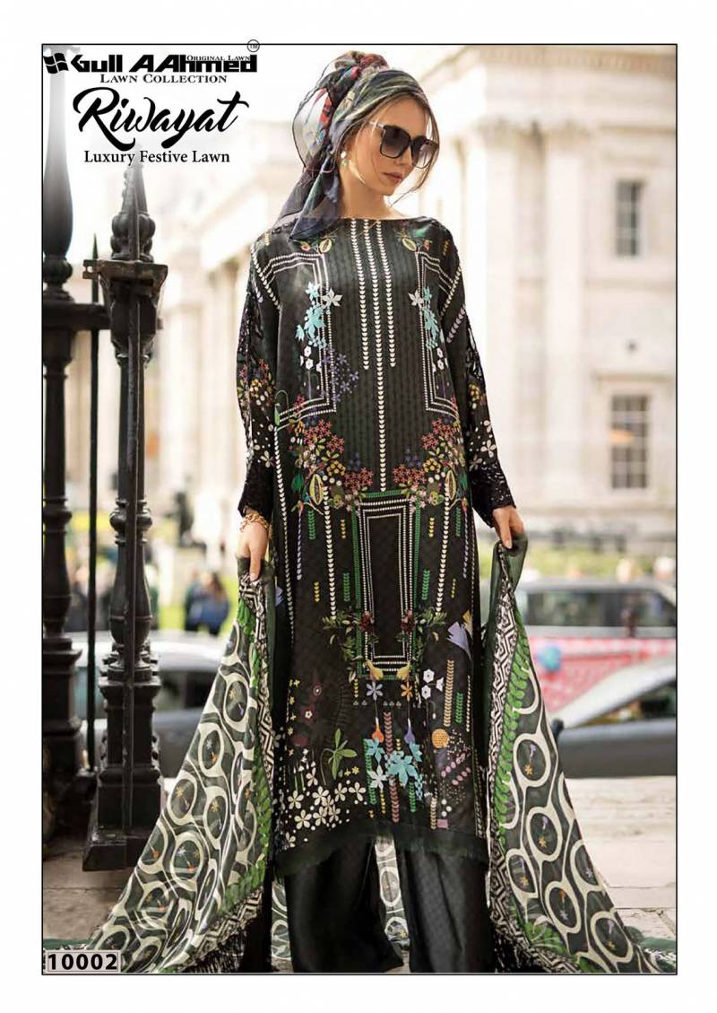 Gull A Ahmed Riwayat Vol 10 Printed Cotton Karachi Dress Material Collection