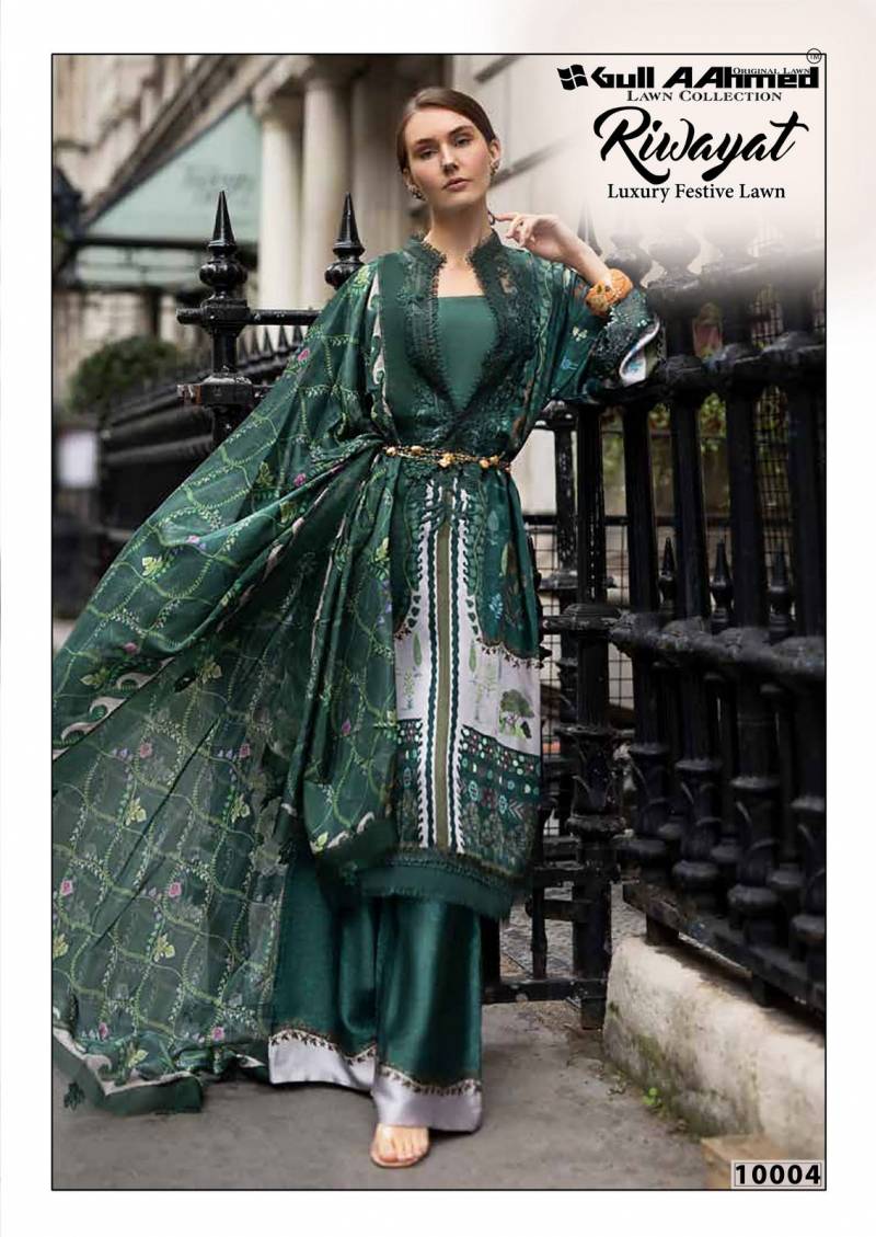 Gull A Ahmed Riwayat Vol 10 Printed Cotton Karachi Dress Material Collection