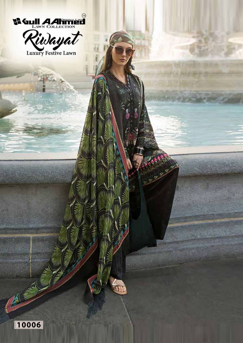 Gull A Ahmed Riwayat Vol 10 Printed Cotton Karachi Dress Material Collection