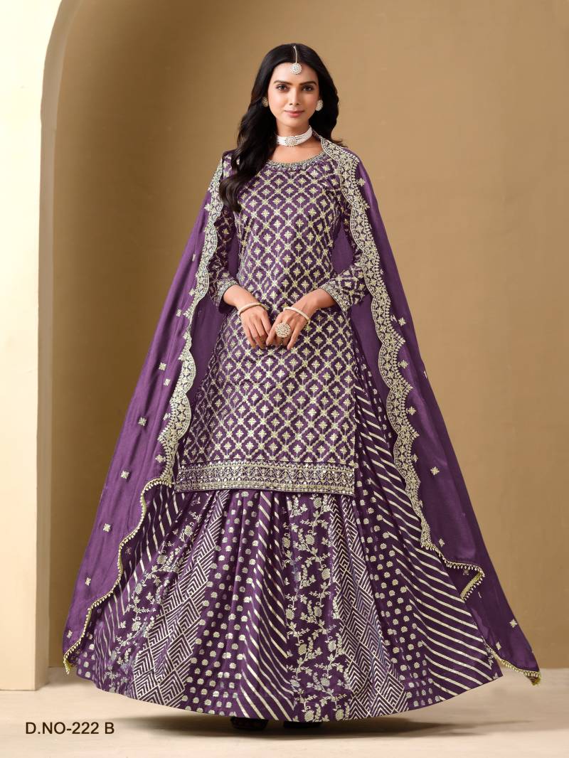 Aanaya Vol 222 Art Silk Designer Lehenga Style Collection