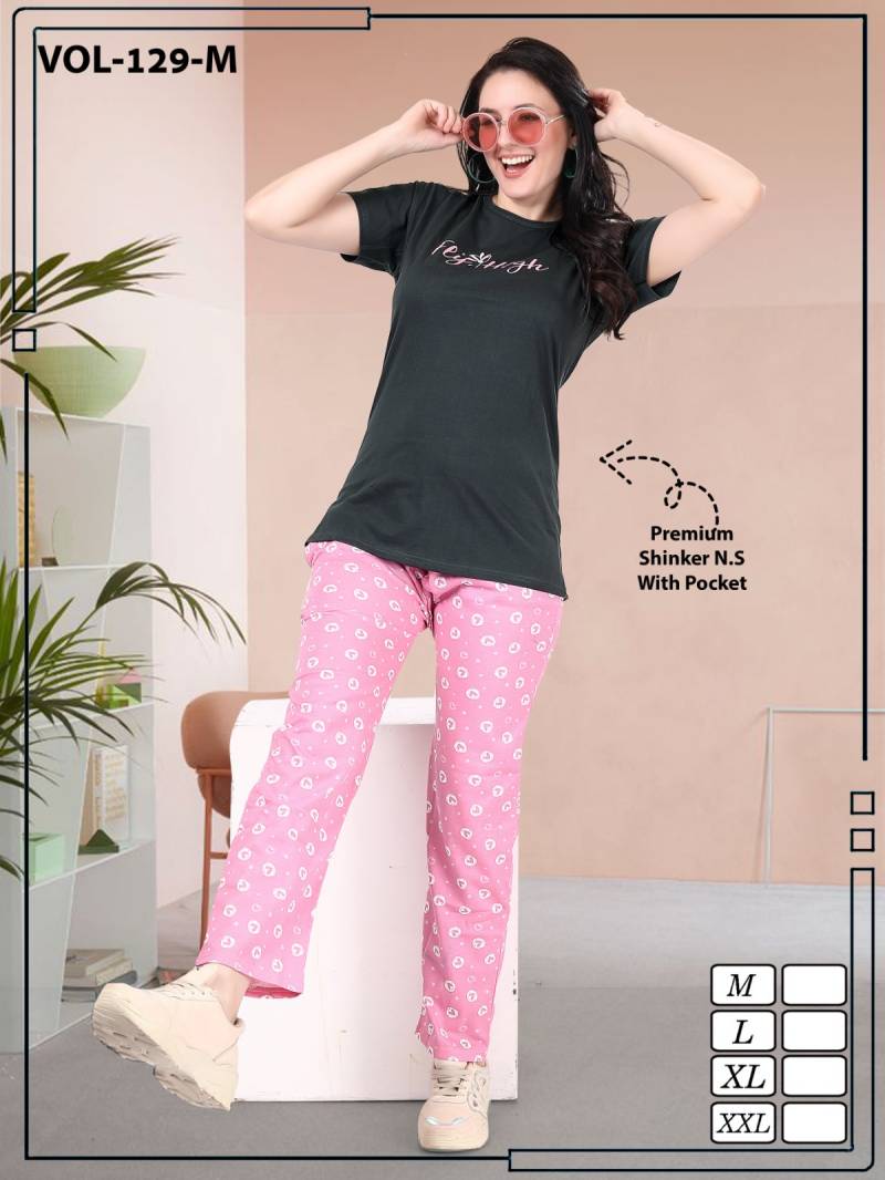 Summer Special Collar Vol Jc 129 M Cotton Night Suits Collection