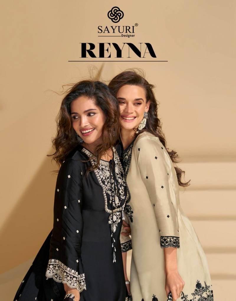 Sayuri Reyna Chinon Silk Designer Salwar Kameez Collection