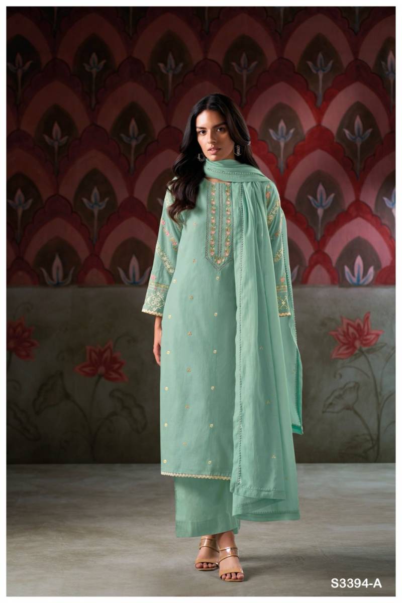 Ganga Breana Mal Solid Embroidered Salwar Suit Collection