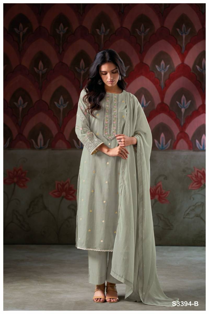 Ganga Breana Mal Solid Embroidered Salwar Suit Collection