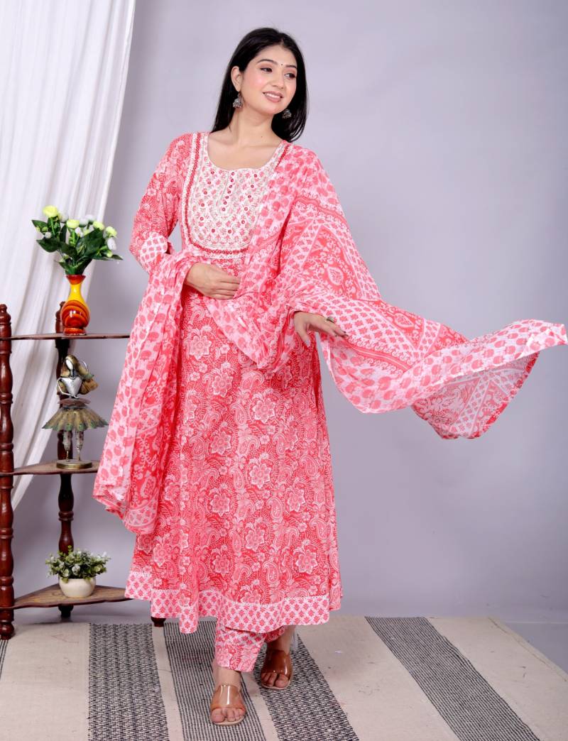 Kiara Kurti Vol 6 Cotton Anarkali Style Readymade Collection