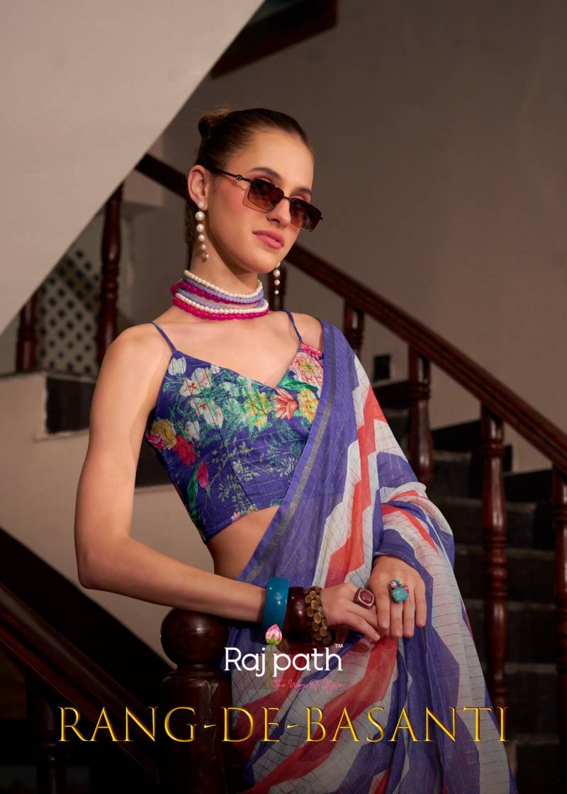 Rajpath Rang De Basanti Linen Cotton Silk Fancy Saree Collection