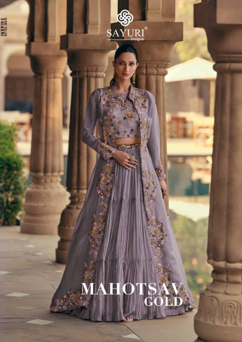 Sayuri Mahotsav Gold Designer Indo Western Collection