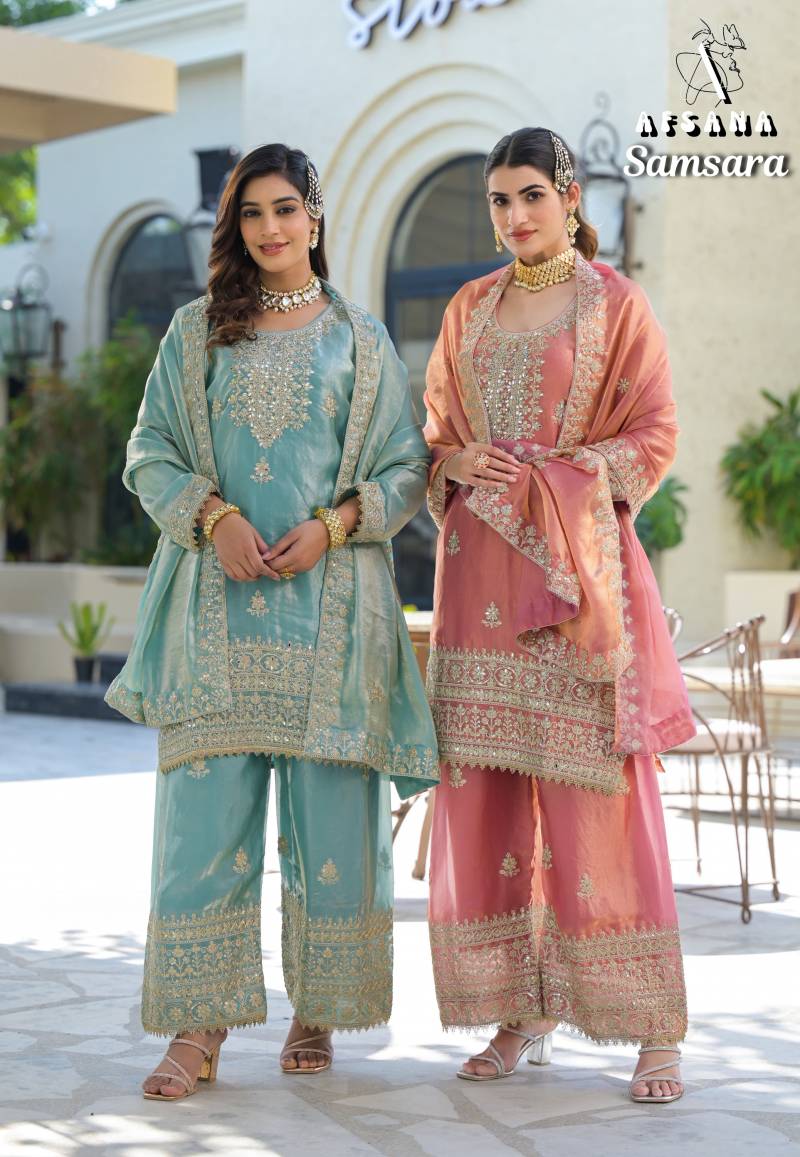 Afsana Samsara Fancy Embroidered Work Ready Made Collection
