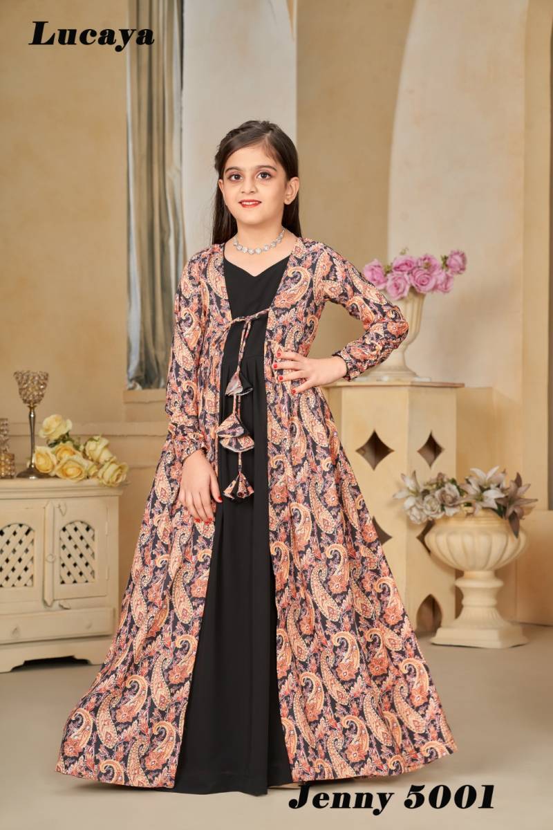 Lucaya Jenny vol 5 Georgette Digital Printed Gown Collection