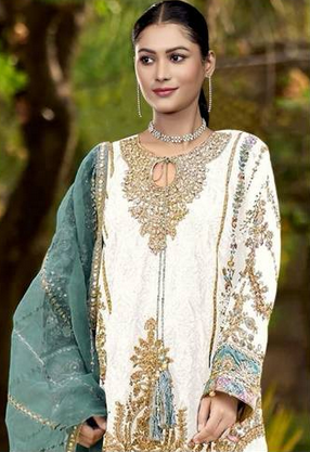 Bilqis B 142 Georgette Embroidered Pakistani Salwar Kameez Collection