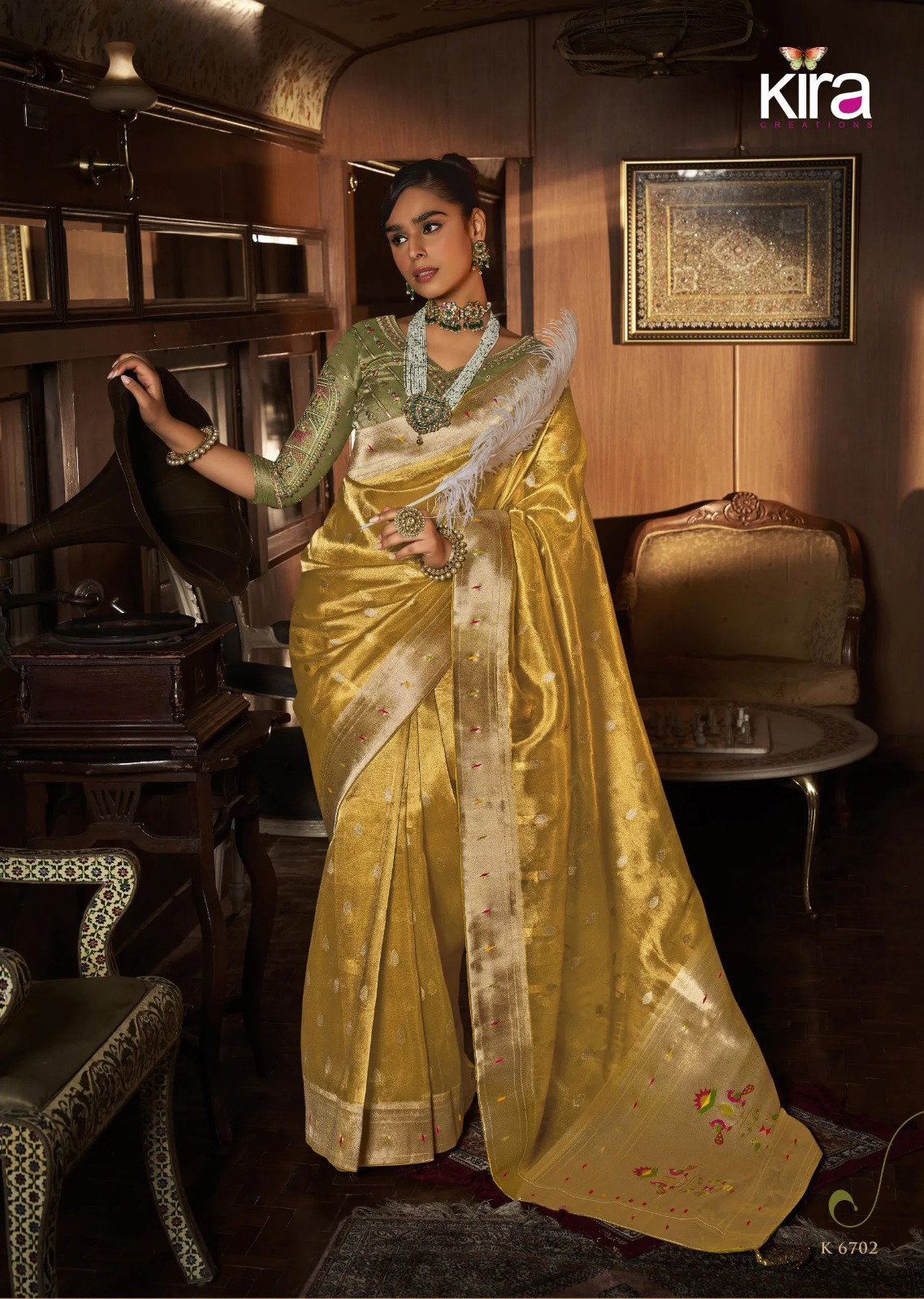 Kira Koski K 6702 Tissue Paithani Saree Collection