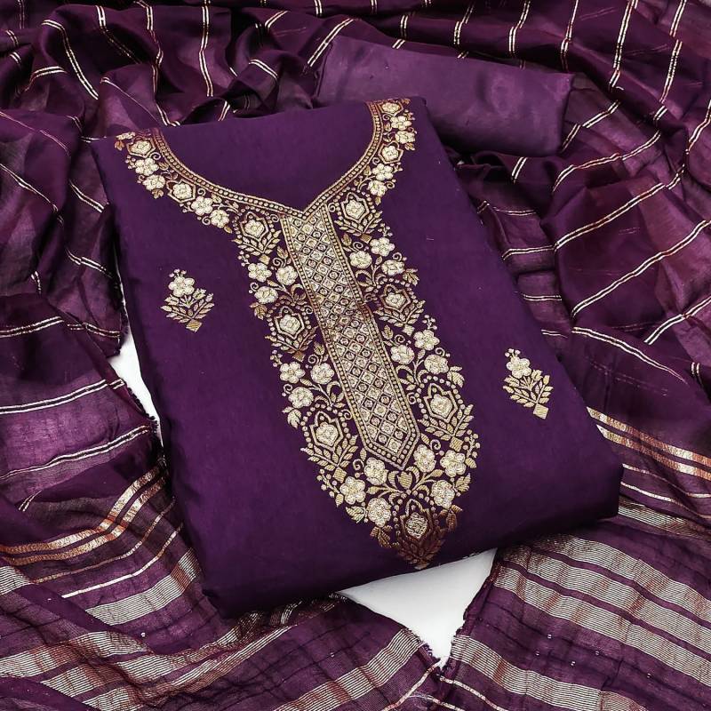 Ipl Suits 1 Festive Wear Jacquard Dress Material Collection