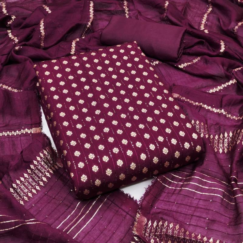 Renuka Suits 878 Beautiful Jacquard Dress Material Collection