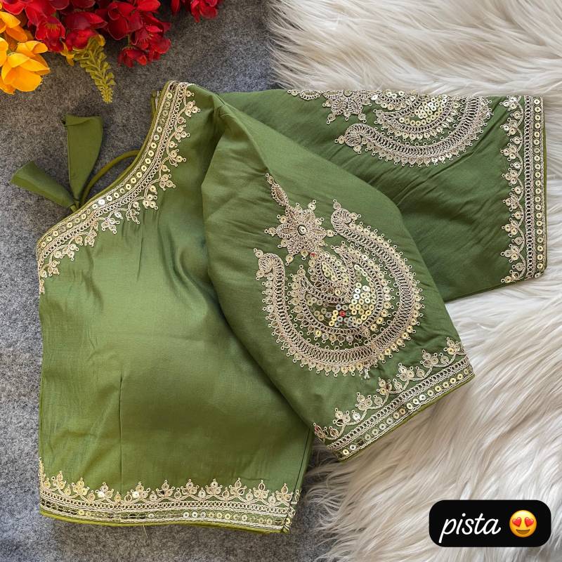 Fab Roman 222 Roman Silk Embroidered Blouse Collection
