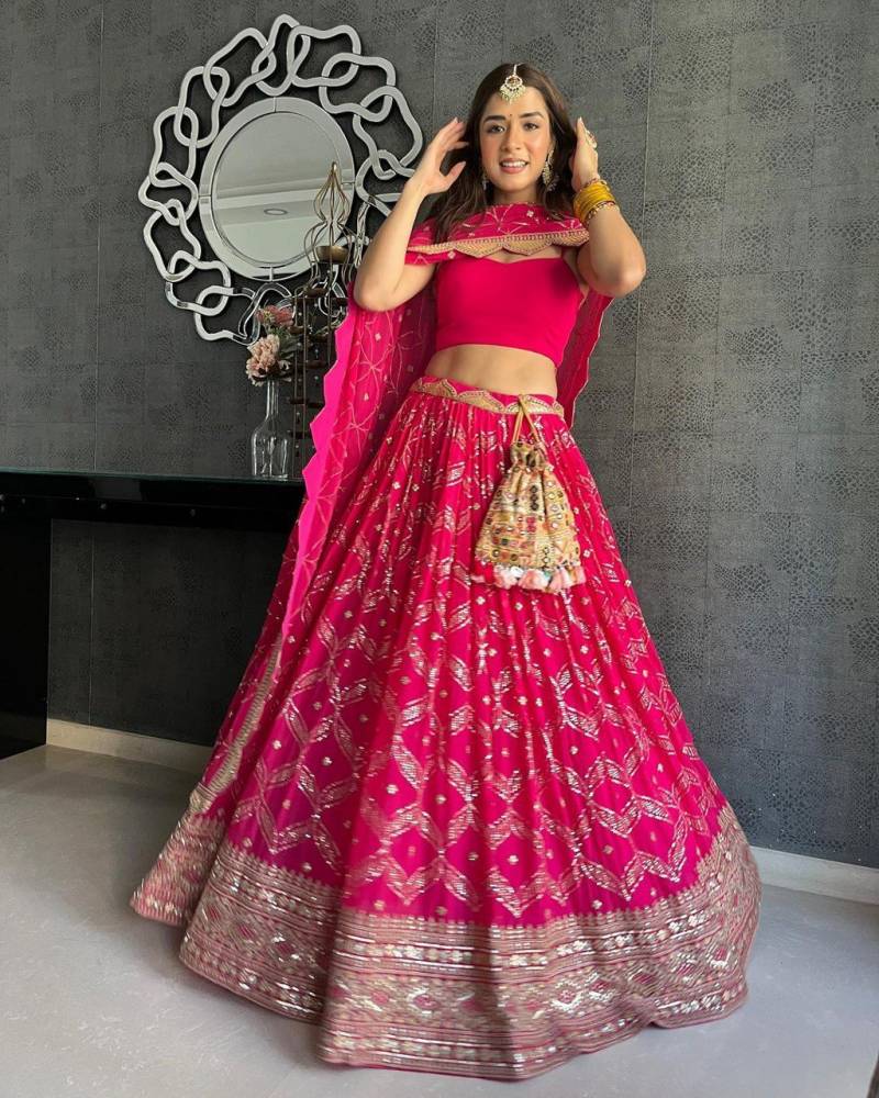 Jf 2107 Designer Embroidered Georgette Lehenga Choli Collection