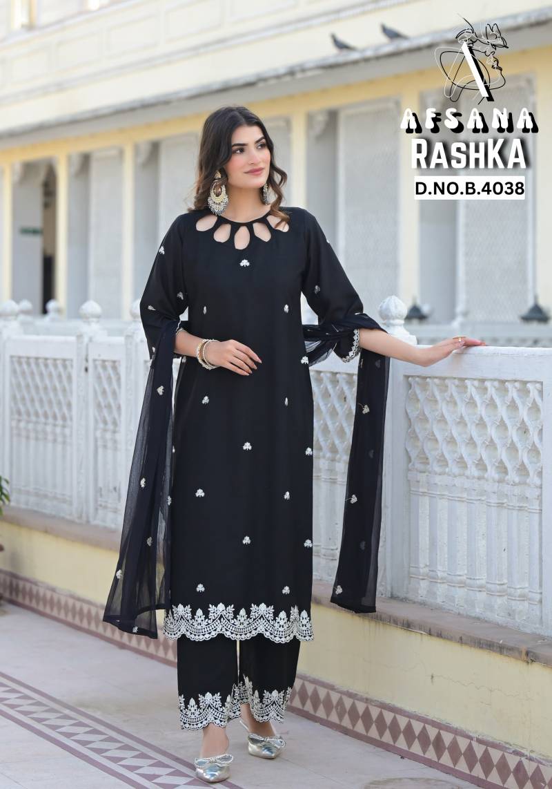 Afsana Rashka Viscose Rayon Fancy Ready Made Collection