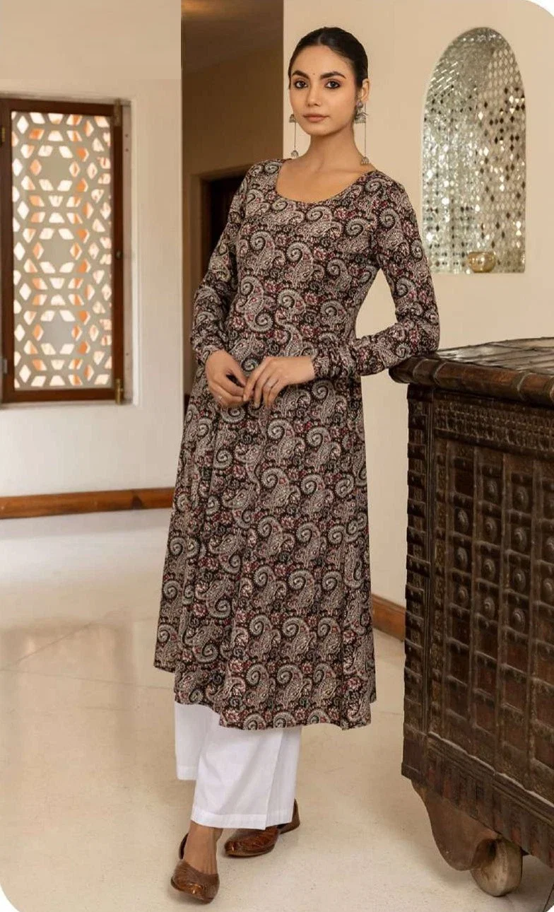 Far 0114 Cotton Regular Wear Anarkali Style Kurtis Collection