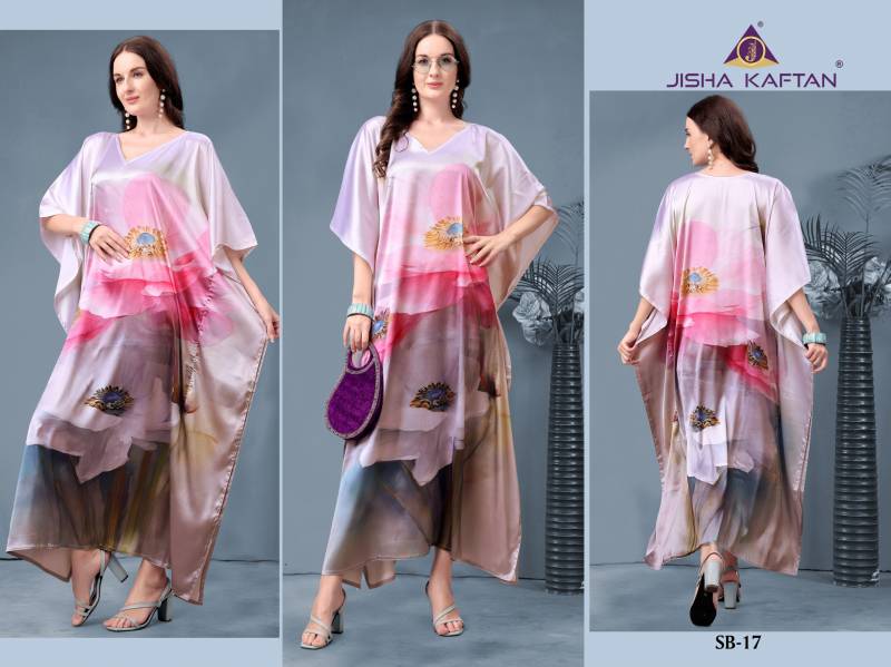Jisha Satin Breeze Kaftan Volume 3 Polyster Kaftans Collection