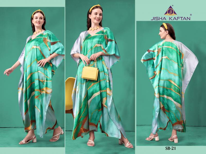 Jisha Satin Breeze Kaftan Volume 3 Polyster Kaftans Collection