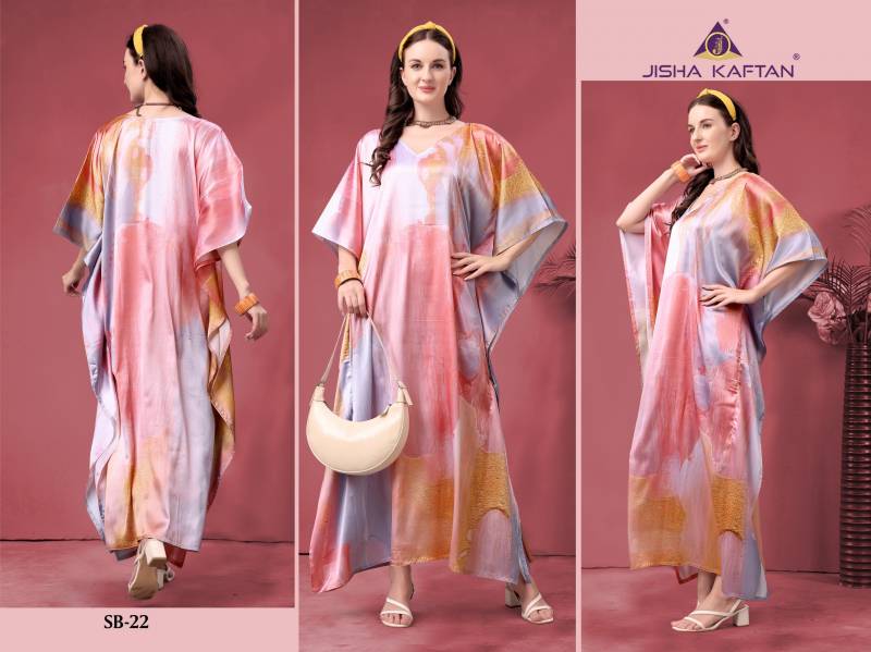 Jisha Satin Breeze Kaftan Volume 3 Polyster Kaftans Collection