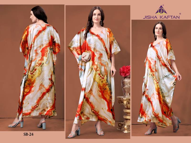 Jisha Satin Breeze Kaftan Volume 3 Polyster Kaftans Collection