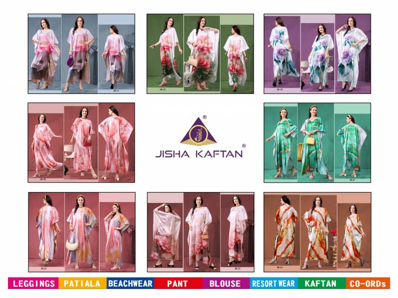 Jisha Satin Breeze Kaftan Volume 3 Polyster Kaftans Collection