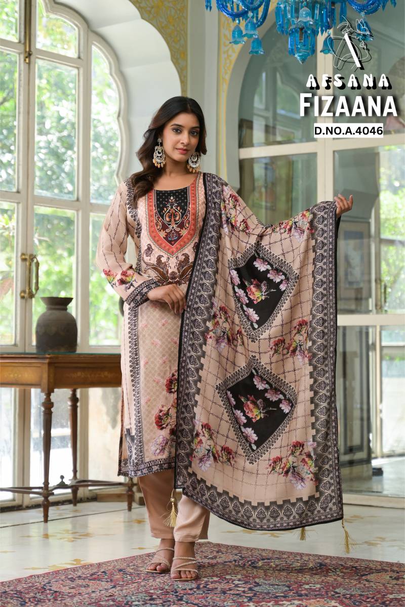 Afsana Fizaana Muslin Digital Print Fancy Ready Made Collection