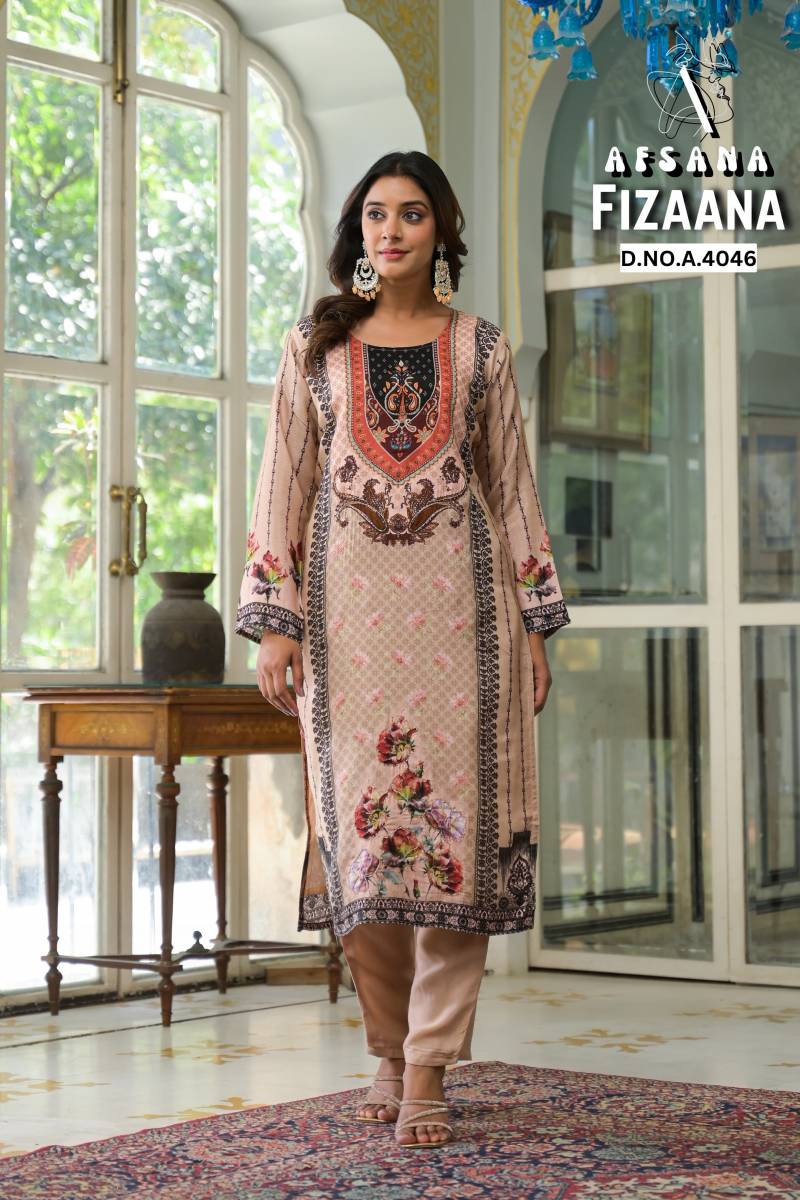 Afsana Fizaana Muslin Digital Print Fancy Ready Made Collection