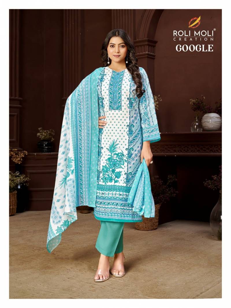 Roli Moli Google 1004 Cambric Printed Dress Material Collection