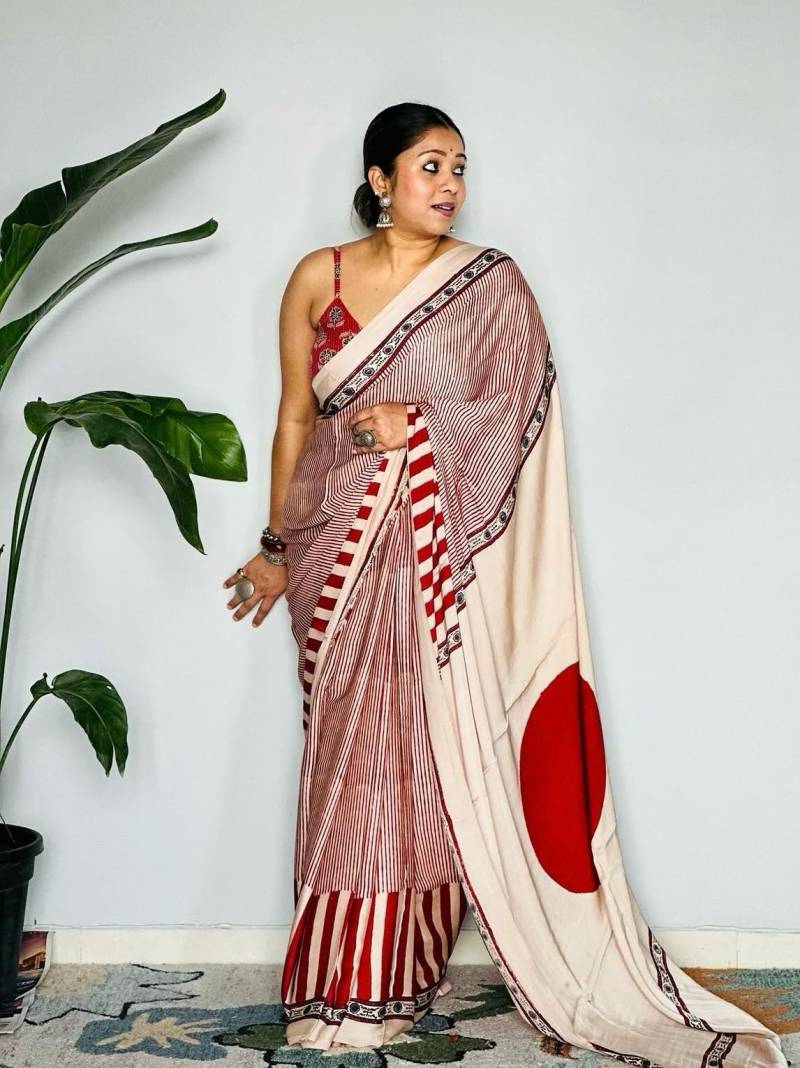 Scs Zigzag Digital Printed Satin Silk Saree Collection