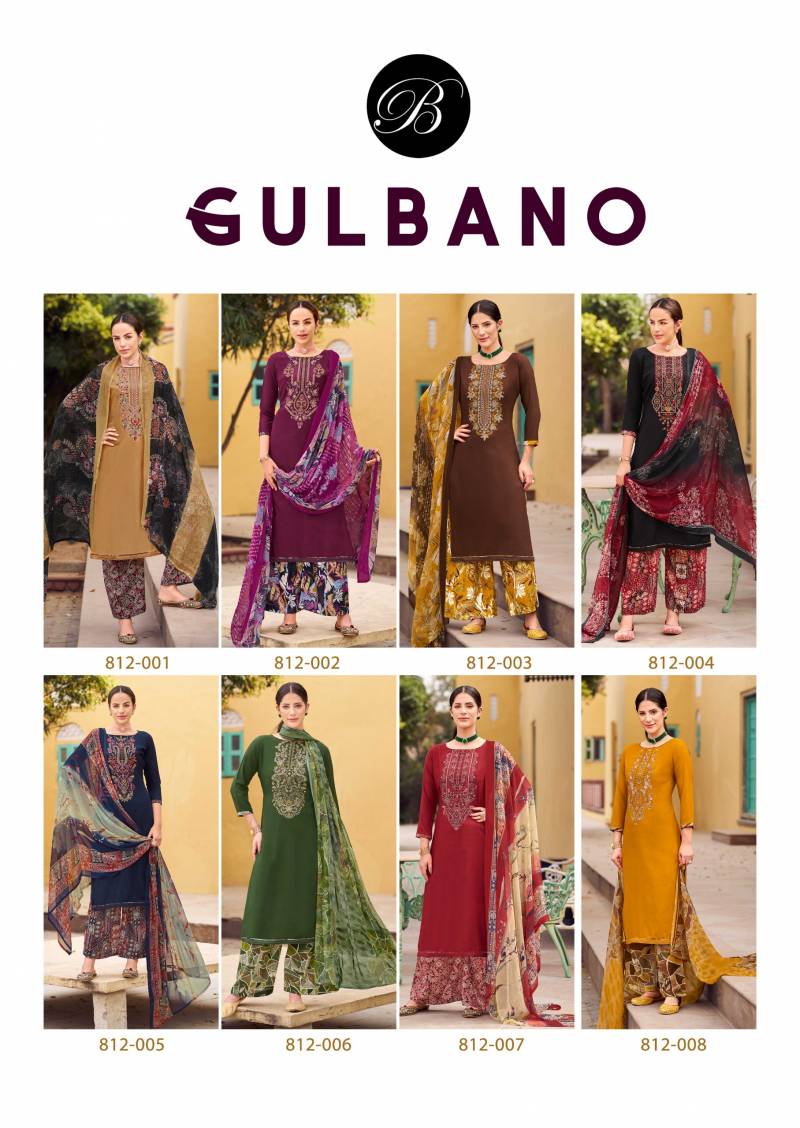Belliza Gulbano Vol 3 Viscose Rayon Slub Dress Material Collection