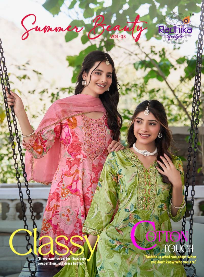 Radhika Summer Beauty Vol 3 Anarkali Ready Made Collection