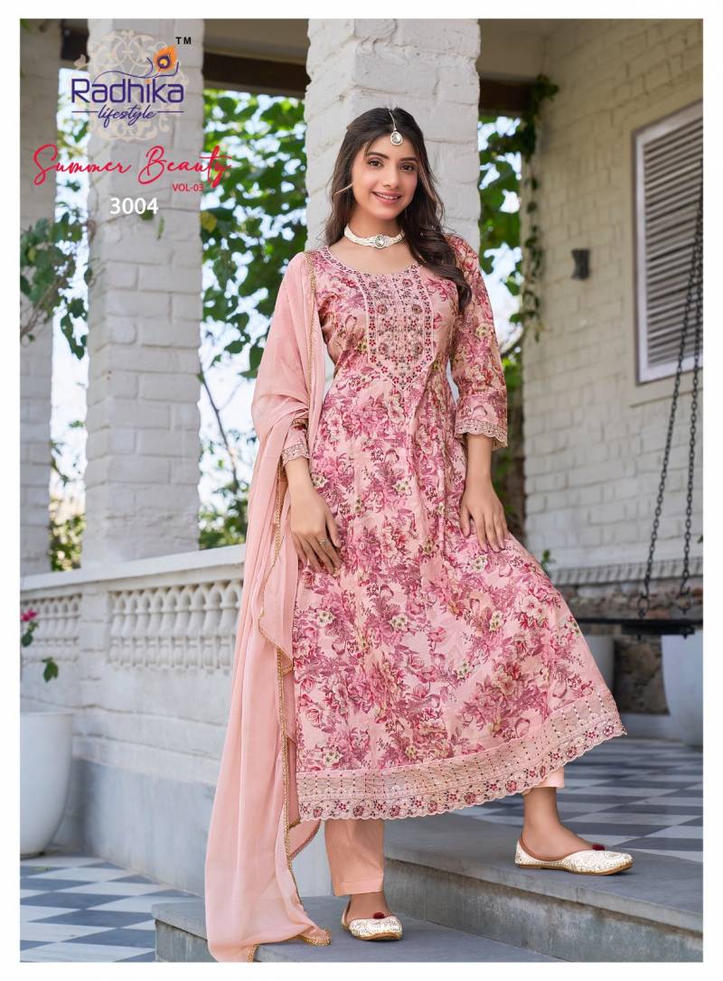 Radhika Summer Beauty Vol 3 Anarkali Ready Made Collection