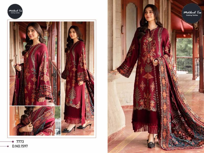 Mehboob Tex 1594 To 1597 Cotton Dupatta Pakistani Salwar Suits