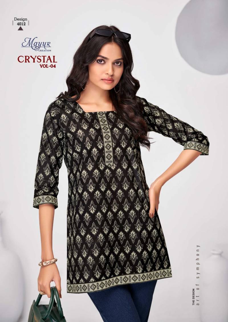 Mayur Crystal Vol 4 Cotton Printed Fancy Ladies Tops Collection