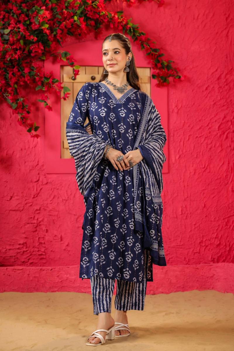 Sku Sp 245 Roman Slub Printed Kurti Bottom With Dupatta