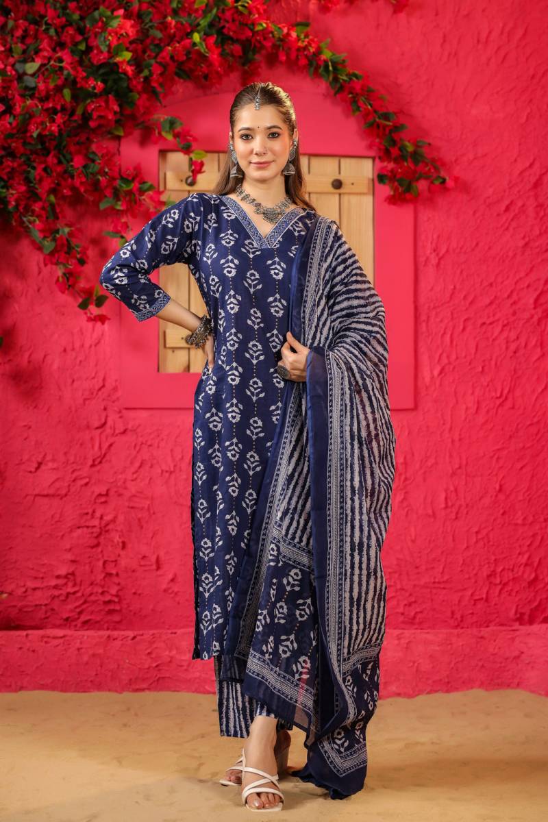 Sku Sp 245 Roman Slub Printed Kurti Bottom With Dupatta