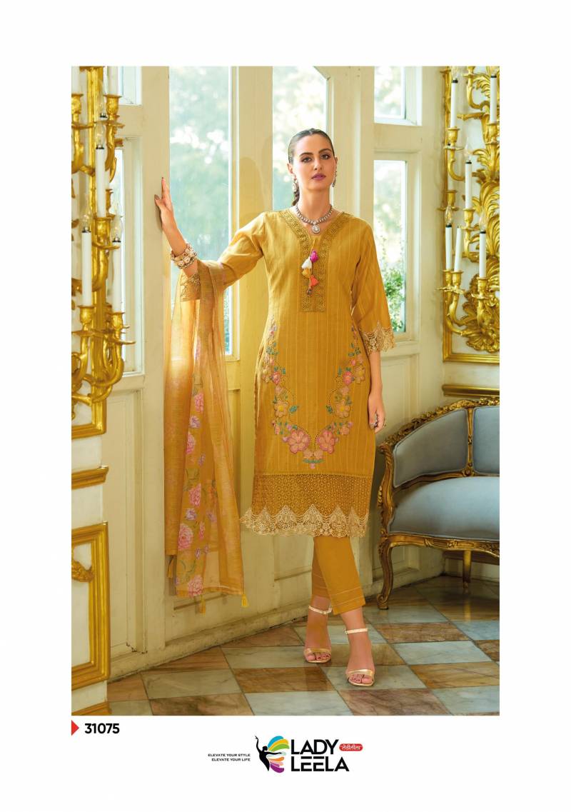 Lady Leela Summer Saga Cotton Kurti Pant With Dupatta Collection