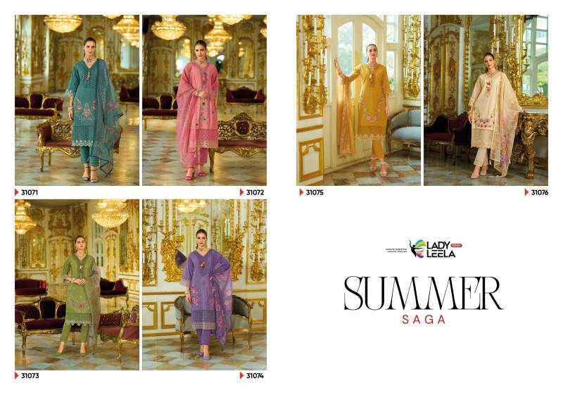 Lady Leela Summer Saga Cotton Kurti Pant With Dupatta Collection