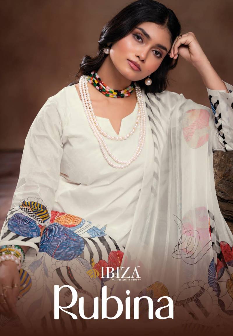Ibiza Rubina Digital Printed With Handwork Salwar Kameez