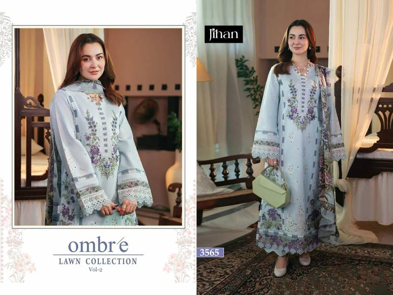 Jihan Ombre Vol 2 Cotton Dupatta Pakistani Salwar Suits Collection