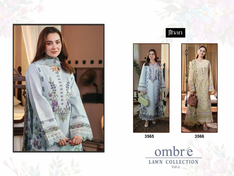 Jihan Ombre Vol 2 Cotton Dupatta Pakistani Salwar Suits Collection
