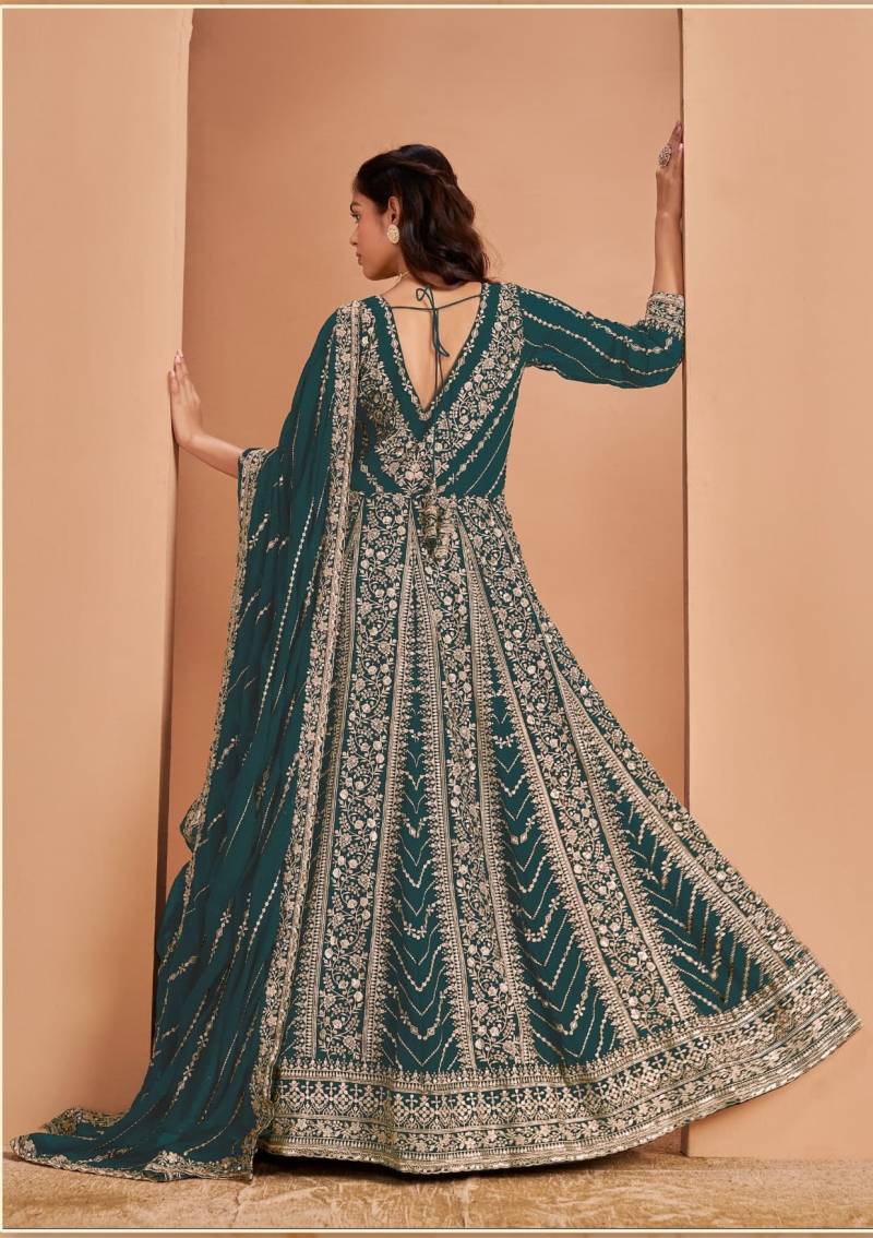 Hit 213 A To D Designer Embroidered Salwar Suits Collection
